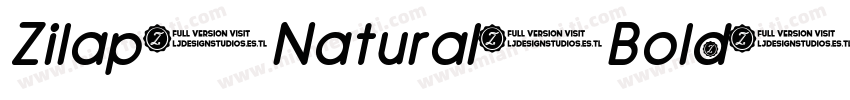 Zilap Natural Bold字体转换